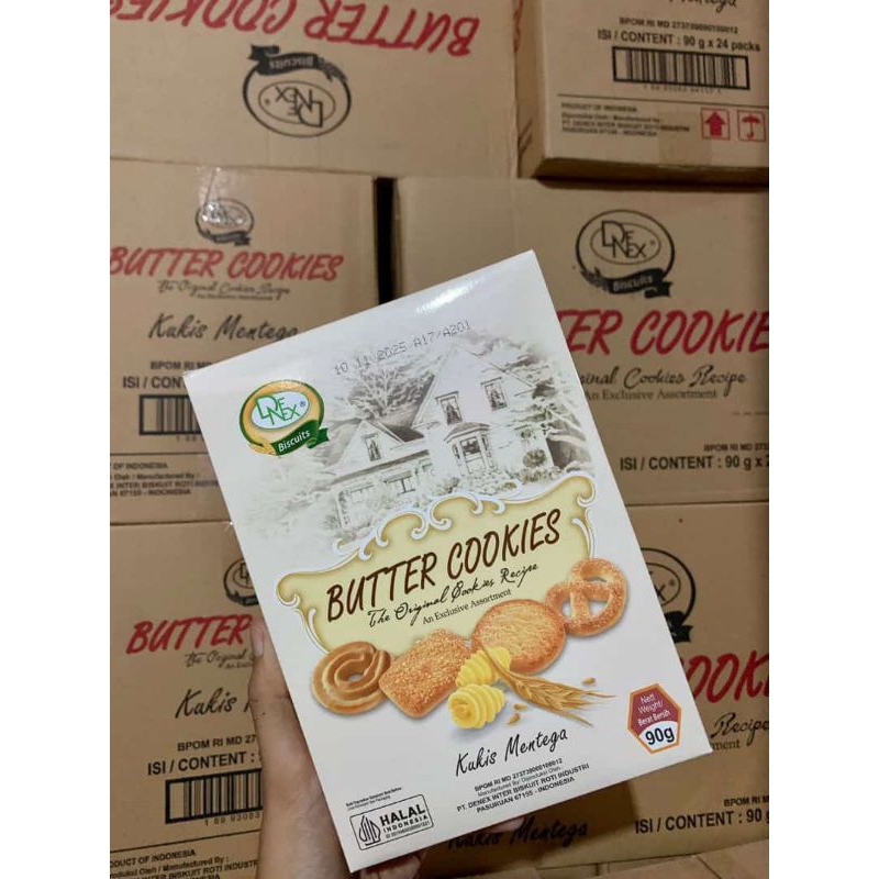 

DNX BUTTER COOKIES 90GR// 1 ktn isi 21pcs