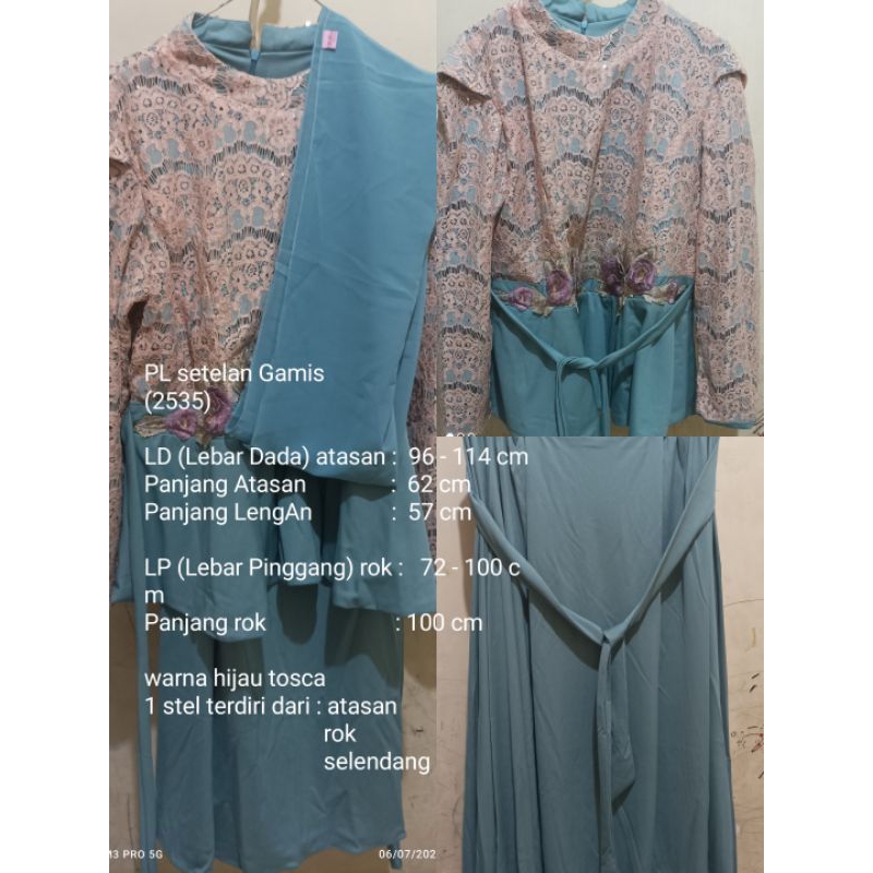 PL set gamis wanita