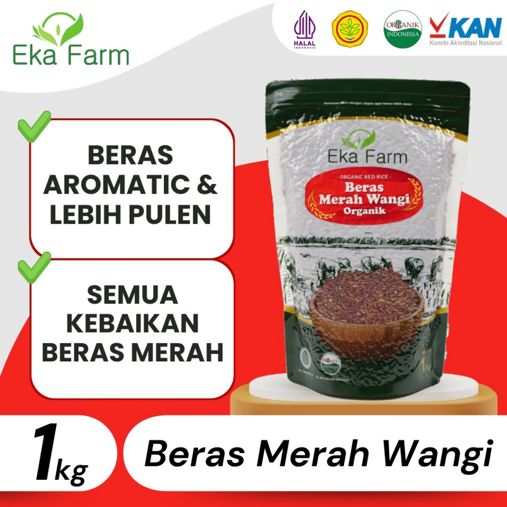 

Beras Merah Wangi Organik 1Kg - Eka Farm