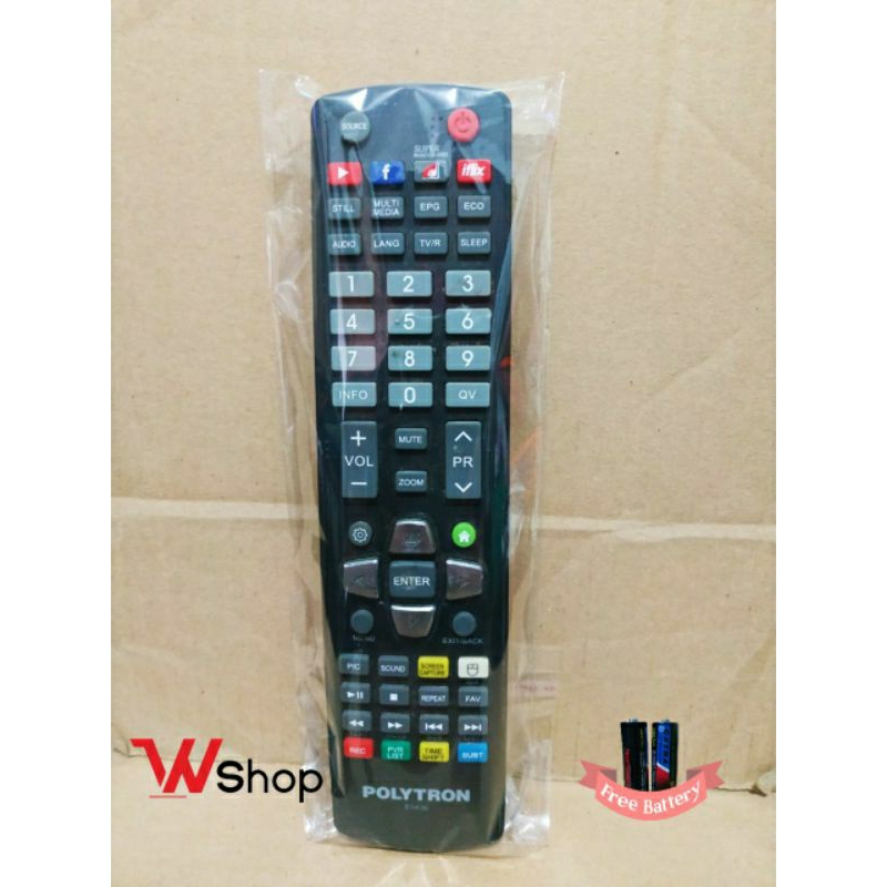 REMOT TV LCD LED SMART TV ANDROID POLYTRON ORIGINAL