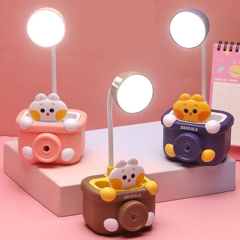 Lampu Meja Belajar Fleksibel Rechargeable Lampu Baca Tanpa Baterai