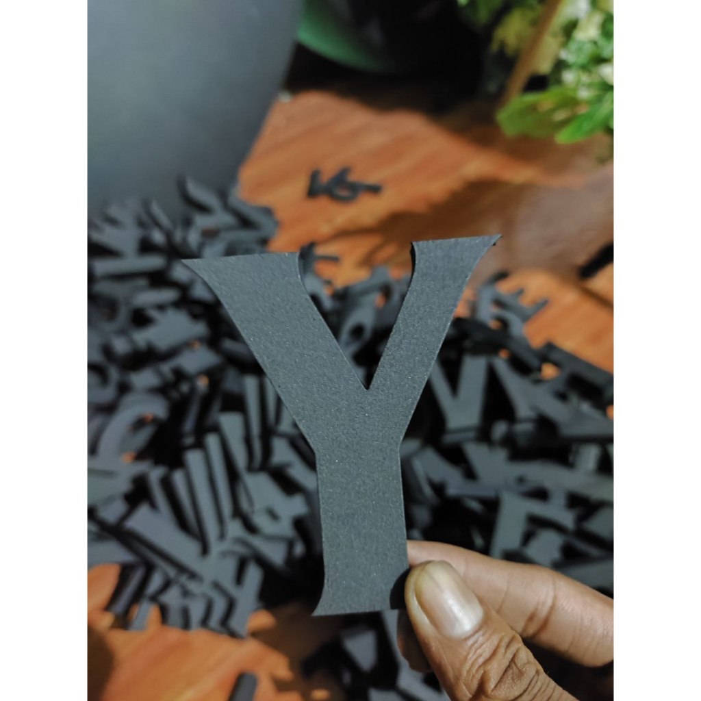 Huruf Spon Papan Bunga Rustic 1 SET (𝗔-𝗭)| Tinggi 8 cm