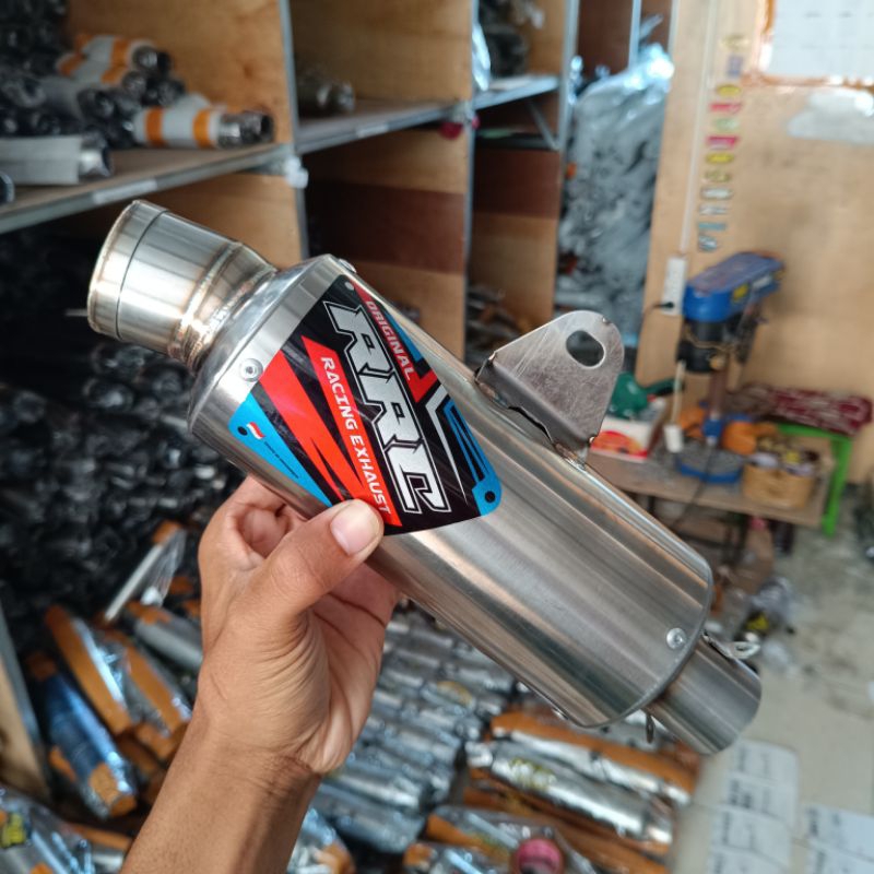 terlaris knalpot racing original RRC best3 grade A inlet 38 slincer only