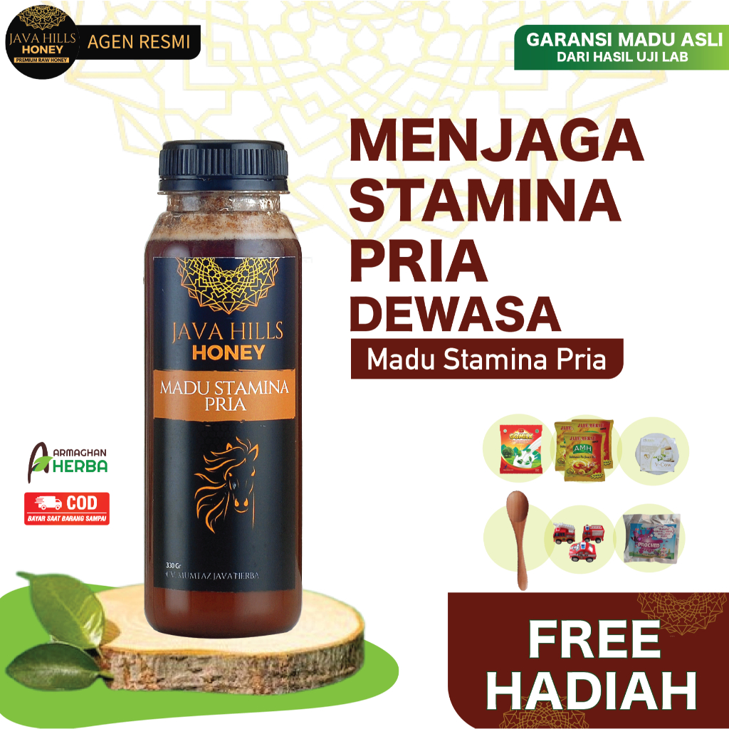 

[ COD + GARANSI ][ GRATIS HADIAH ] MADU JAVA HILLS STAMINA PRIA | Menjaga Stamina dan Daya tahan tubuh Pria