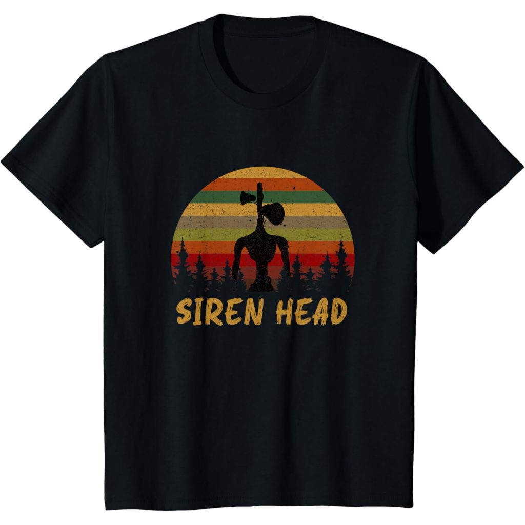 Baju kaos anak Retro Supernatural Cryptid Siren Head for Boys T-Shirt