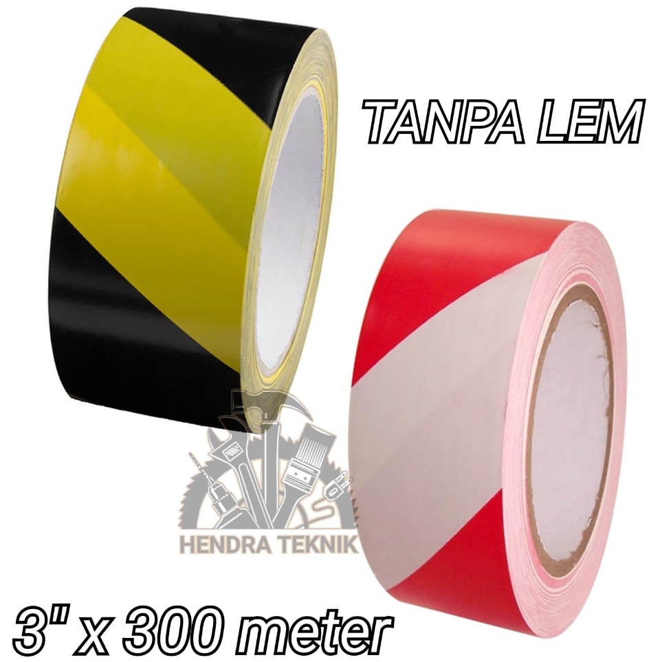 

KODE D1K3 Police Line hitamkuning merahputih Garis Polisi 3 Inchi x 3Meter pita pembatas savety 75mm