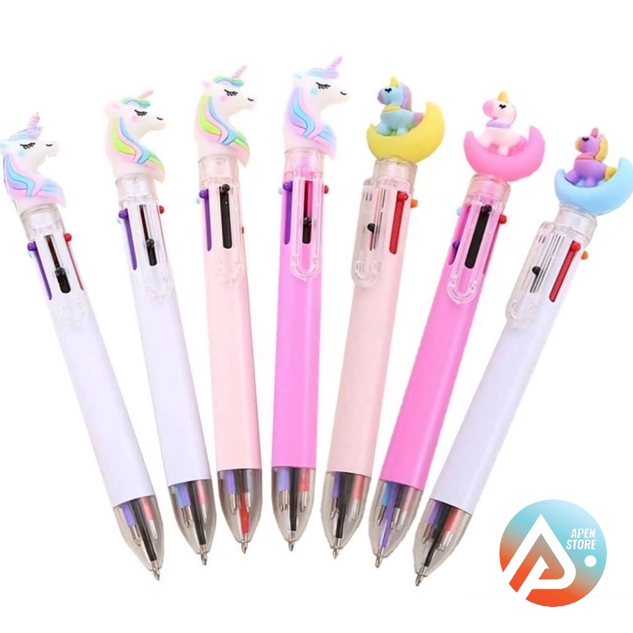 

MURAH APEN Pulpen Karakter Mekanik 6 Warna Unicorn Full Moon Pena Unicorn Warna Warni Multicolor Alat Sekolah ATK Barang Unik Murah Lucu Import