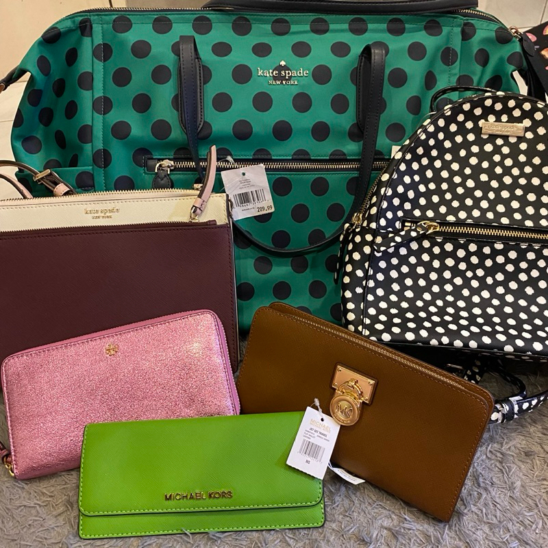 NEW TAS & DOMPET ORIGINAL kate spade weekender, tory burch, michael kors