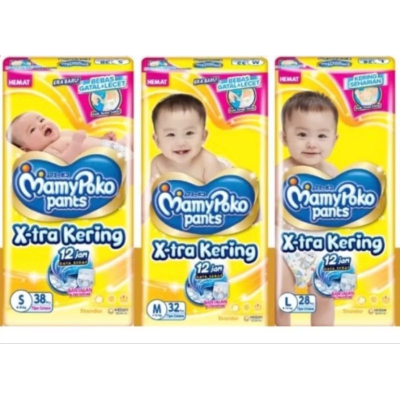PromoPampersMamyPoko S,M,Lmurah