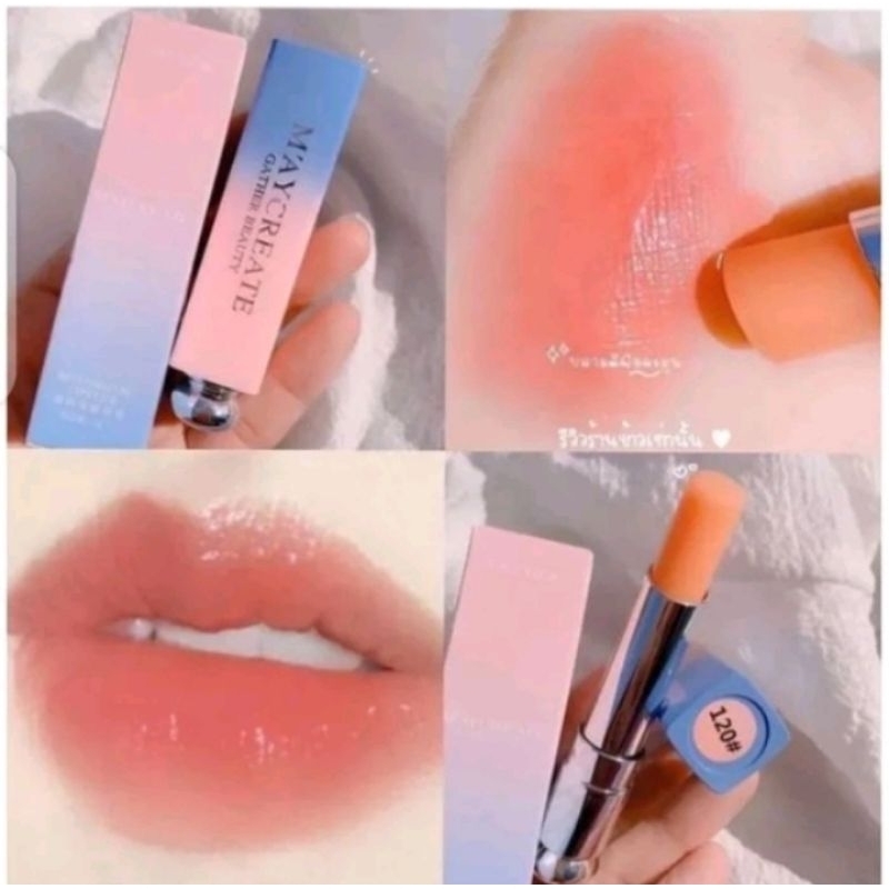 Maycreate Lipstik No 120 (Orange)  | Maycreate Lipstik Korea