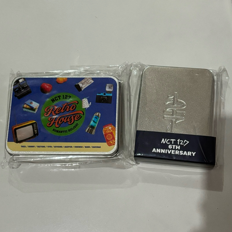 official tin case photocard nct 127 official md retro house 6th anniversary