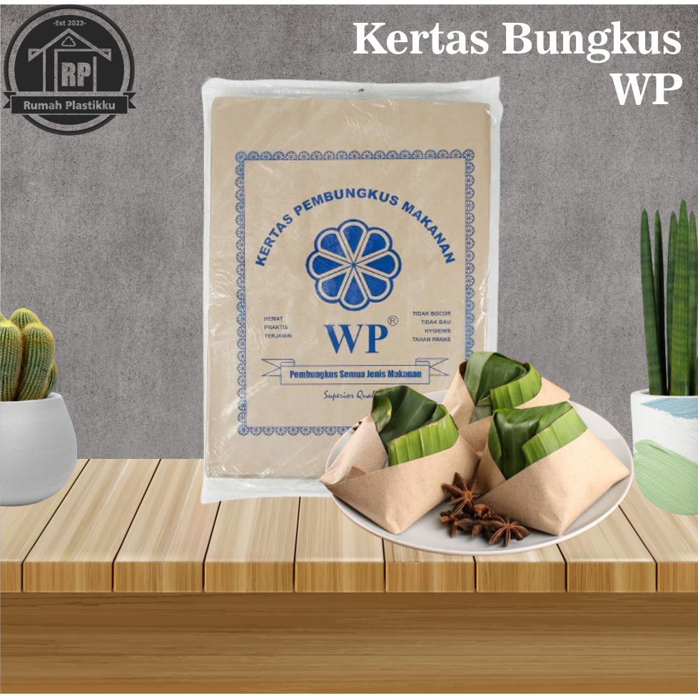 Kertas nasi WP / Kertas Minyak Nasi / Kertas Pembungkus Nasi atau makanan / Ukuran 30x40
