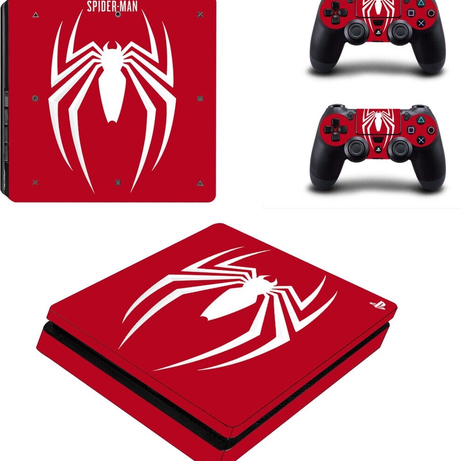 GARSKIN SKIN PS4 SLIM FAT PRO MOTIF SPIDERMAN BISA CUSTOM