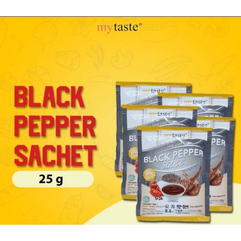 

MY TASTE BLACKPAPER SAUCE SACHET 25GR ORIGINAL