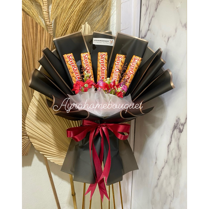 

[SQ ISI 5] Buket Bucket Coklat Silverqueen Silver Queen 28 58 Gram Kado Ulang Tahun Anniversary Wisuda Sidang