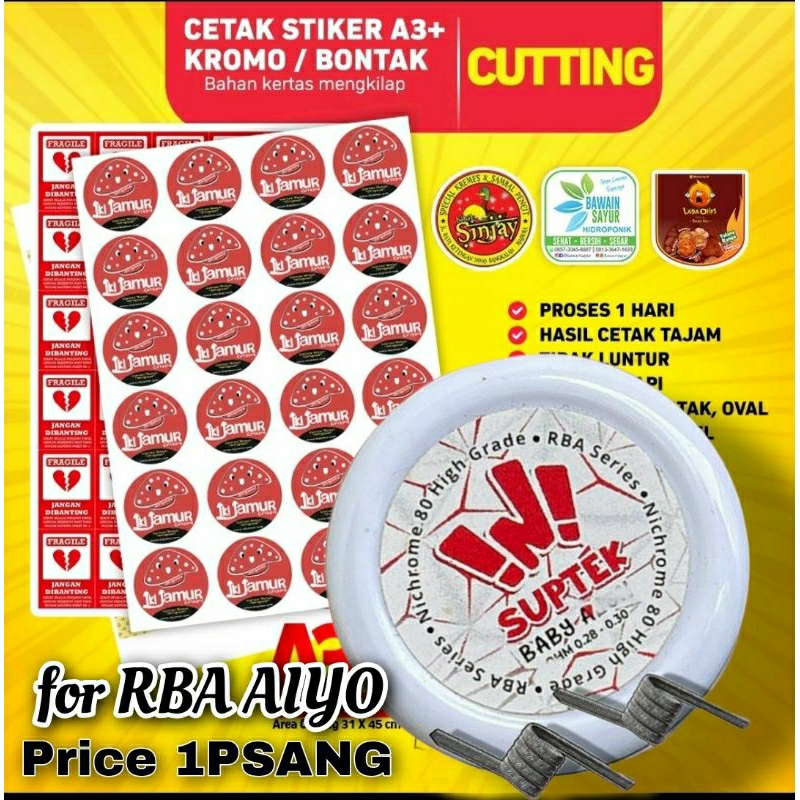 

STiCKER [6PCS] A!iYOO PUTiH LABEL BULAT COSTUM VYNL