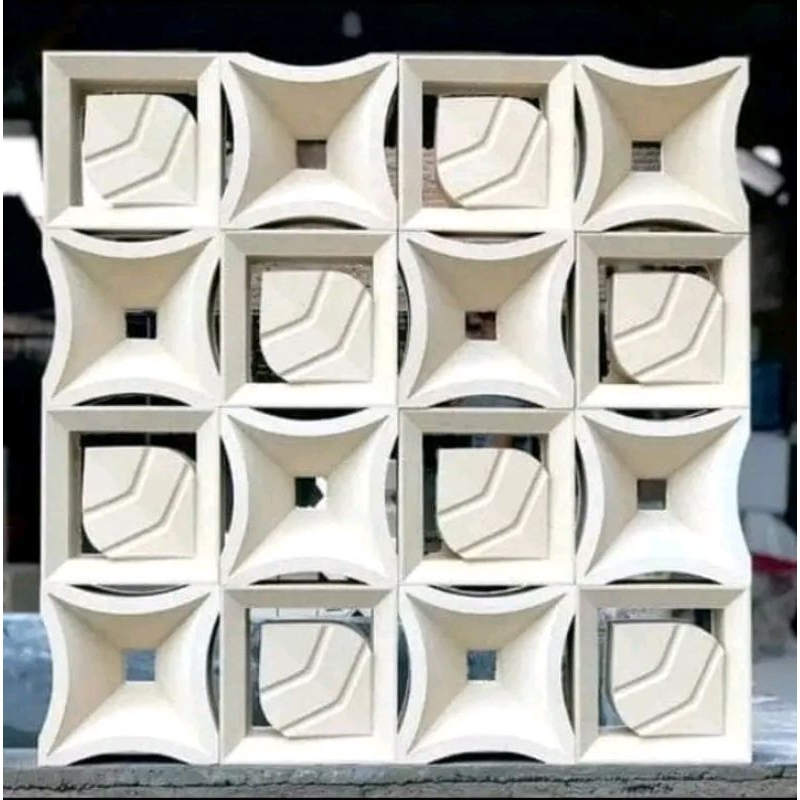 Loster beton 2motif corong daun