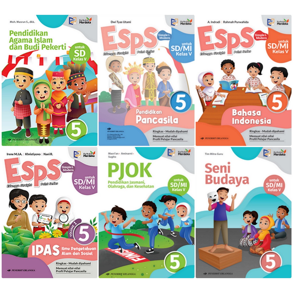 

BUKU PAKET KELAS 5 SD PENERBIT ERLANGGA KURIKULUM MERDEKA