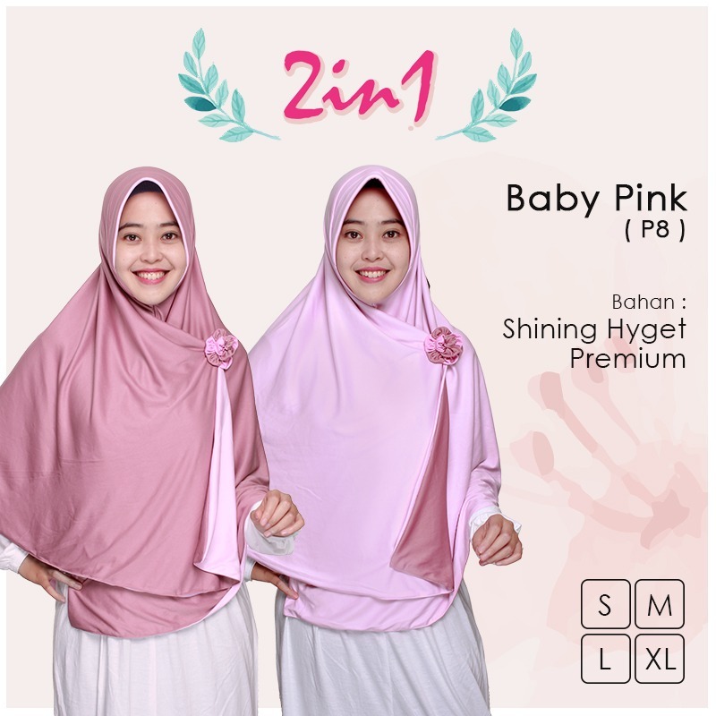 baru jilbab bolak balik best seller pricilla murah adem halus khimar kekinian fashion muslim instan