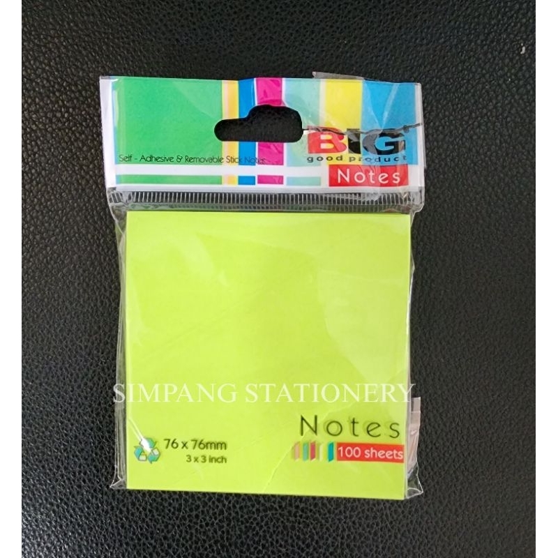 

Big Stick Notes 1 Warna Uk 76x76mm