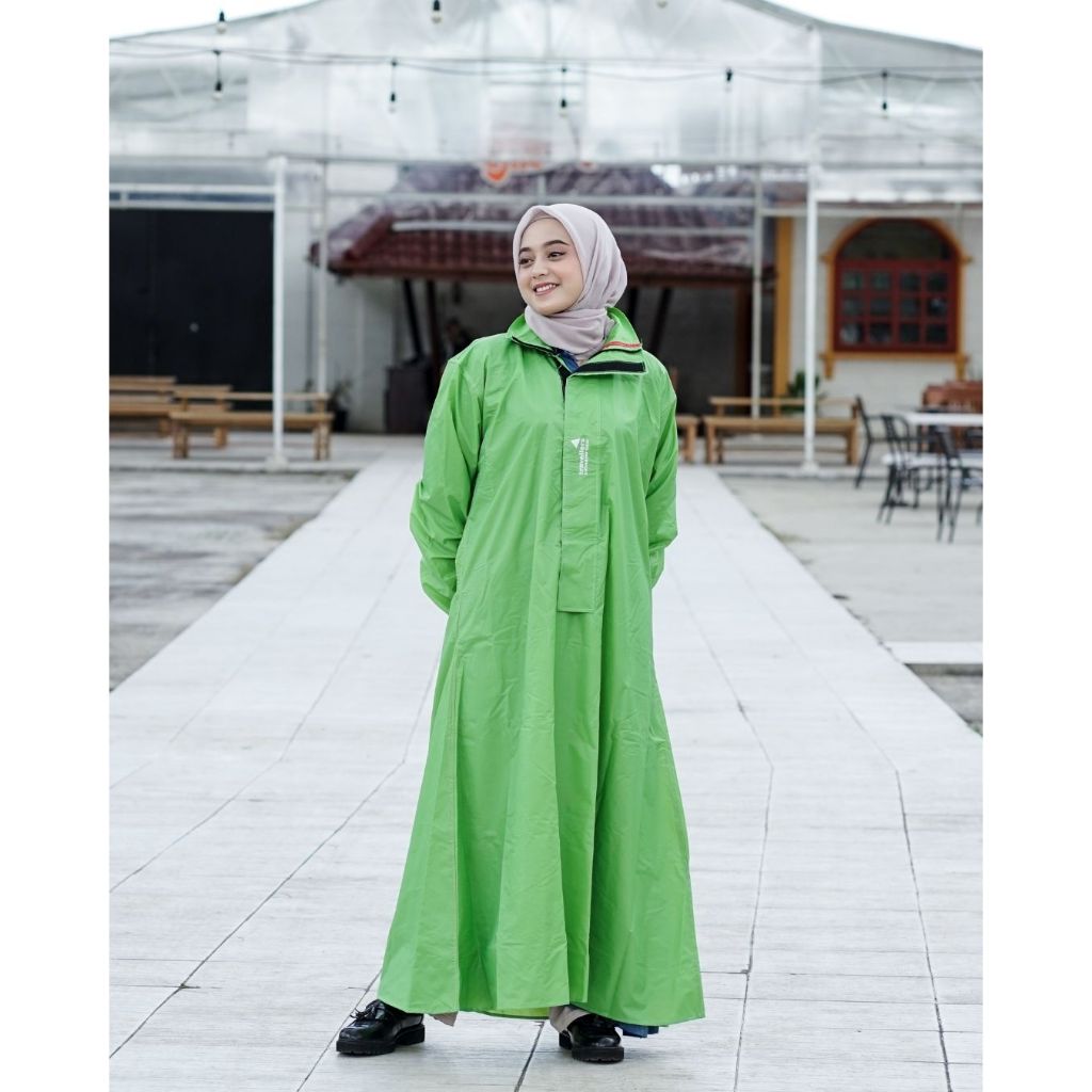 Jas Hujan Gamis Syari Stabilo