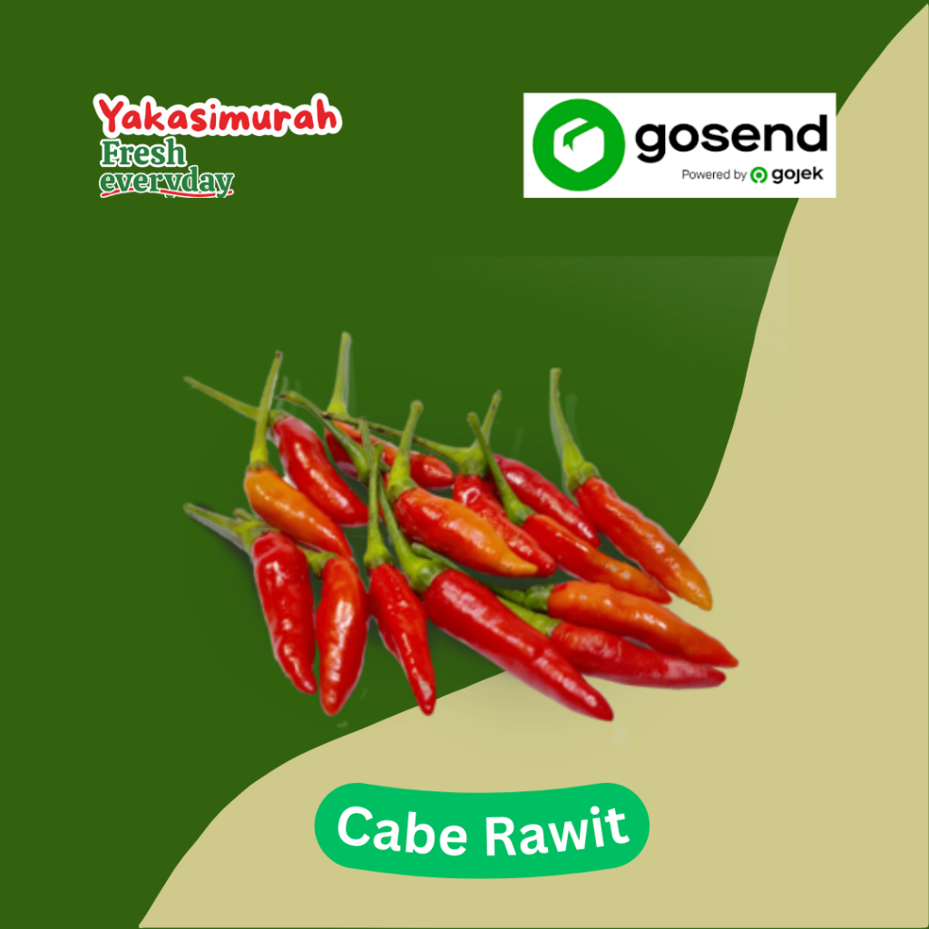 

Cabai Rawit Merah Ori / Cabe Rawit Fresh / Cabe Rawit Setan / Cabe Rawit Merah 250 gram