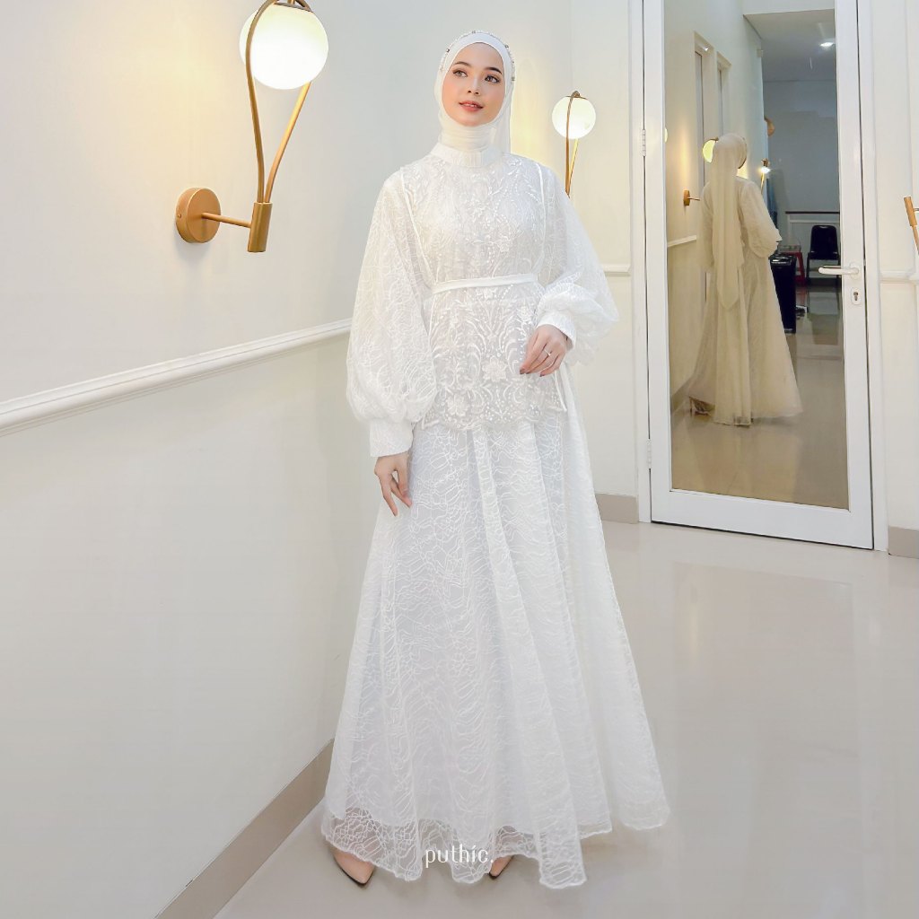 PUTHIC - DENISE DRESS - READY STOCK - Gaun-Gamis-Pakaian Muslim-Fashion Muslim