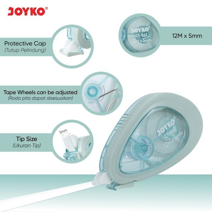 

Pita Koreksi Correction Tape Joyko CT-582