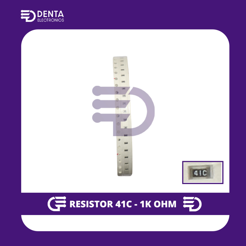RESISTOR 41C - 1K OHM 1% 1/10W (Sepersepuluh) SMD0603 -10PCS