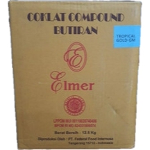 

Elmer Meses Coklat Kemasan Dus 12.5 Kg / Elmer Chocorice / Mesis Coklat Dark