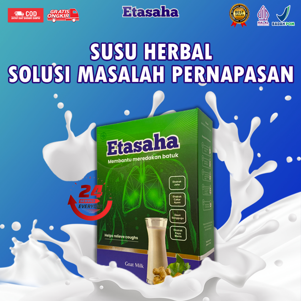 

ETASAHA - Menbantu Memperlancar Sistem Pernapasan Dan Pencernaaan