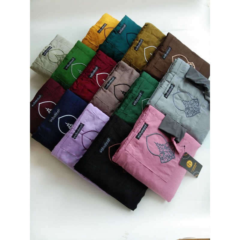 Mukenah Yabasmah Collection/ Basmah / Manset / mukenah Hadhramaut / Mukenah terusan rayon warna / Mu