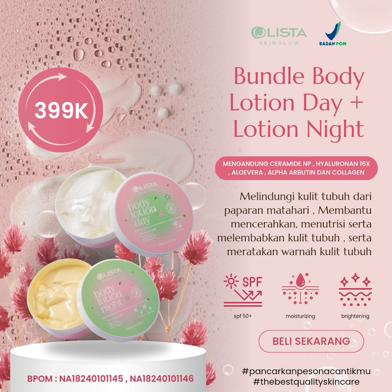 PAKET HEMAT Body Lotion Dosting Day & Night Colista Skin Care
