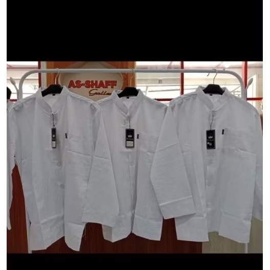 koko lengan panjang putih/koko/kemeja