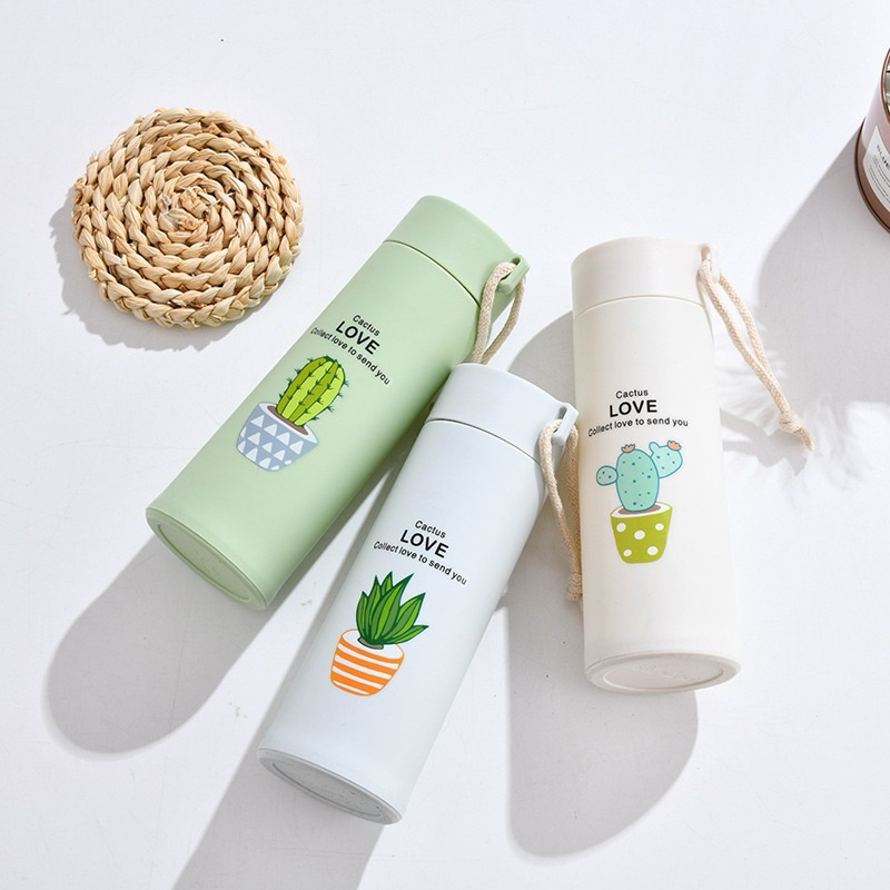 (Tanpa Box) BOTOL KAKTUS / TUMBLER KAKTUS / BOTOL MINUM KAKTUS/ BOTOL KAKTUS SOUVENIR / THUMBLER KAK