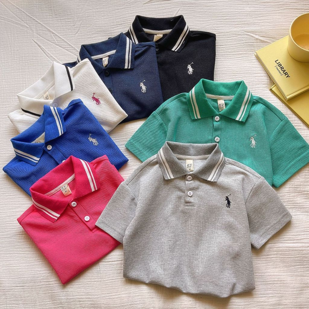LR CK622 Polo Shirt | Kaos Polo Anak Laki-laki Lengan Pendek | Short Sleeve Shirt | Baju Anak