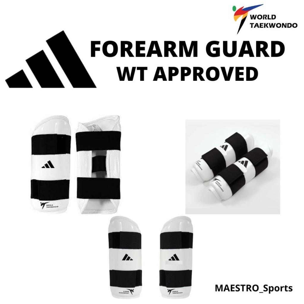 ADIDAS Taekwondo Forearm Guard (Pelindung Tangan) - WT Approved