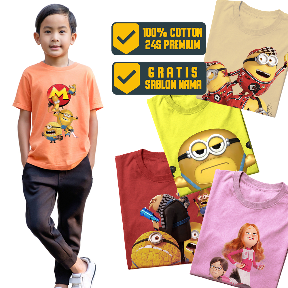 Despicable Me 4 - Baju Mega Minion Anak Couple Keluarga