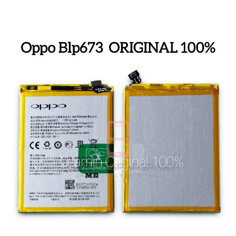 Batre Baterai HP OPPO A3S / A5  A5S AX5S /  OPPO A7 BLP673 ORIGINAL 100% | Batu Battery Batre Batrei