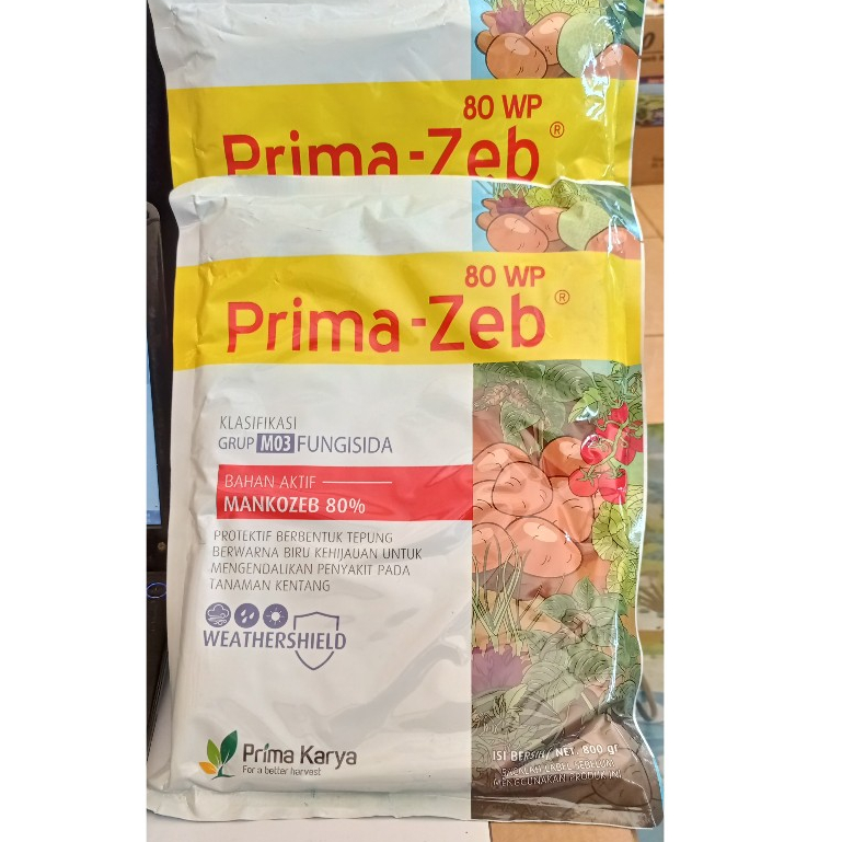 fungisida PRIMAZEB 80WP, fungisida MANKOZEB BIRU 800gr