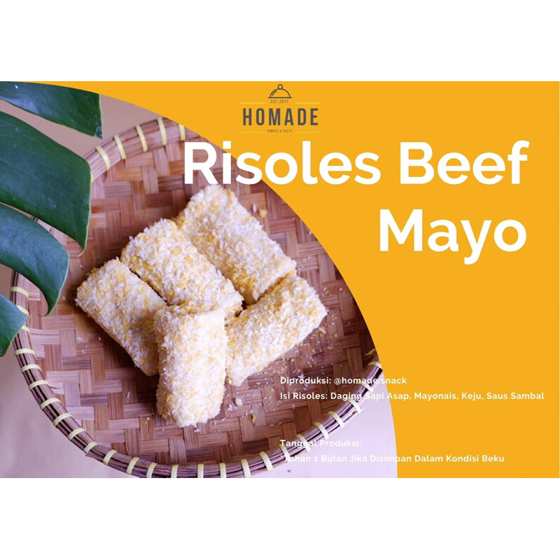 

Frozen Risoles Beef Mayo