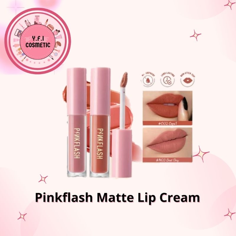 Pinkflash Matte Lipstick | Lip Cream Tahan Lama