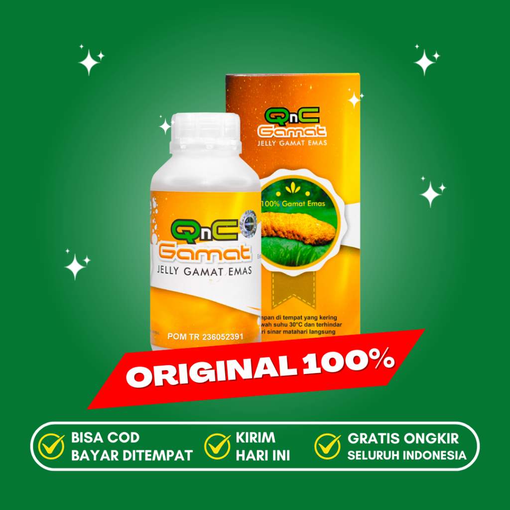 QNC Jelly Gamat Terbaru 100% Asli Original Gamat Emas Premium
