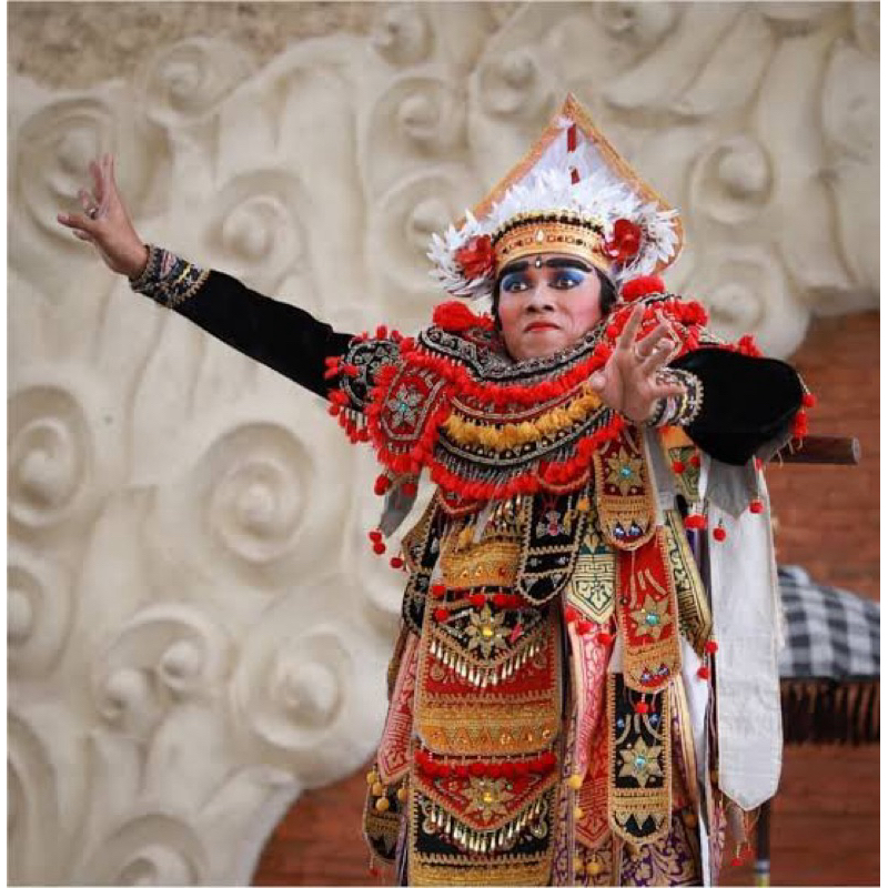 Kostum Tari Baris Tunggal / Set lengkap Kostum Tari Baris Bali / Baris Gede / Kiostaribali / Kios ta