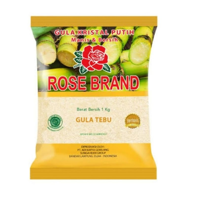 

GULA KRISTAL KUNING ROSE BRAND TEBU 1 KILO GULA ROSE BRAND