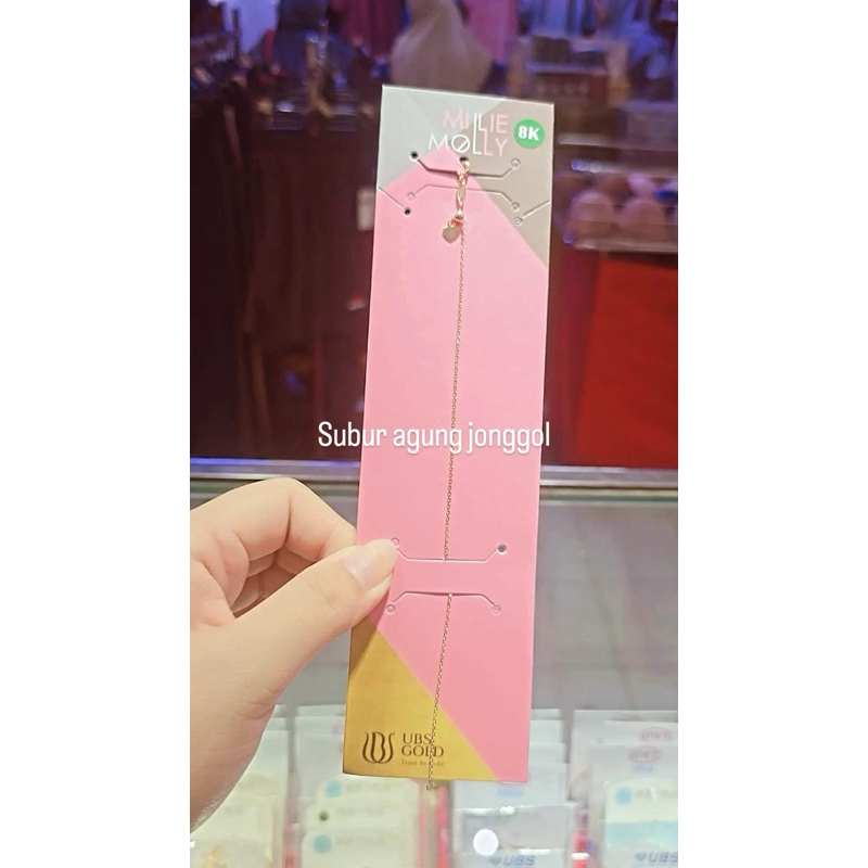 Gelang serut nori polos 8k rosegold