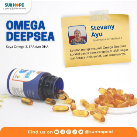 Deep Sea Sun Hope Omega 3 - 1 Botol isi 30 Softgel Sun Hope Deep Sea Minyak Ikan Salmon