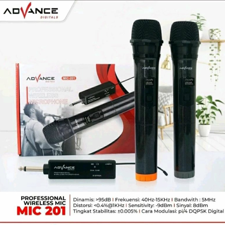 Mic Wireless Advance 201 Microphone Wireless Advance 201
