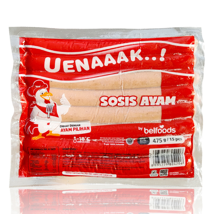 

BELFOODS Uenaaak Sosis Ayam 15 pcs 475gr
