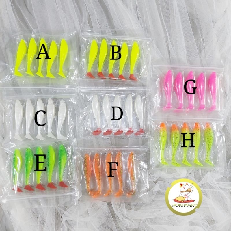 soft lure Paddle Pop 10 cm By Johncoo / umpan ikan karet / umpan gabus